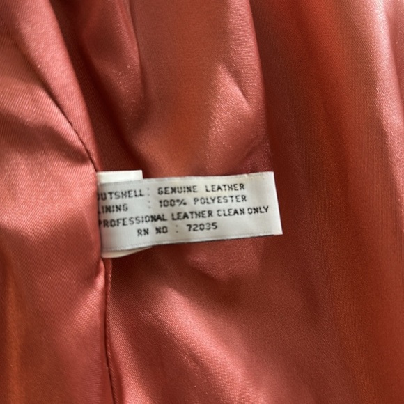 Vintage Red Leather Coat - Picture 16 of 16